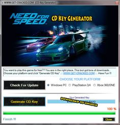 Need For Speed 2016 Activation Key For Pc